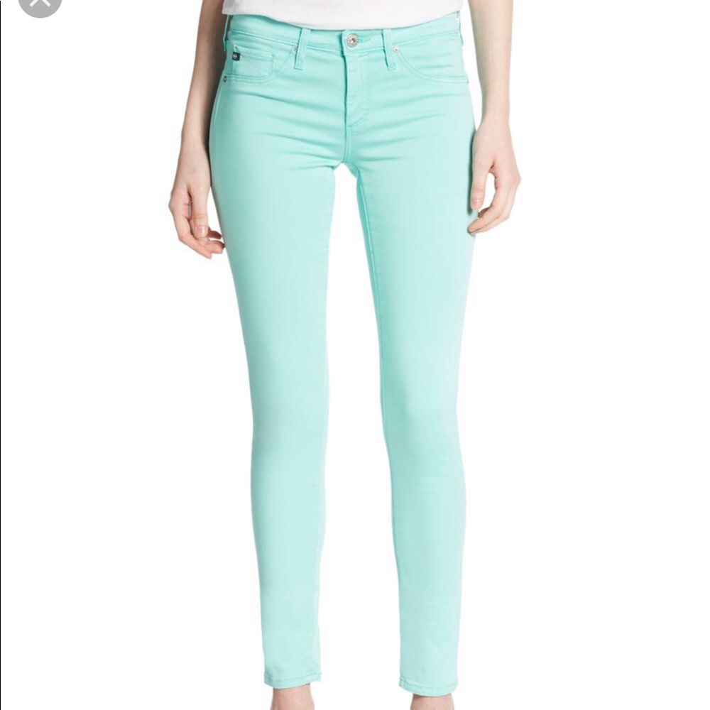 Adriano Goldschmied Seafoam skinny jeans sz 24 R